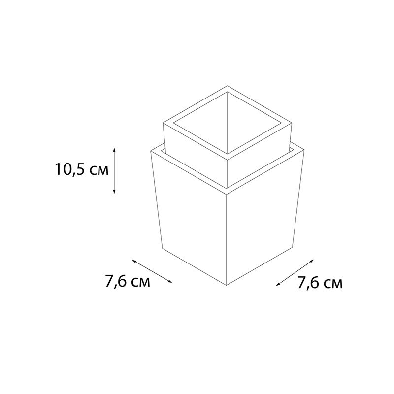 Стакан для ванной комнаты FIXSEN WOOD FX-110-3, белый/коричневый