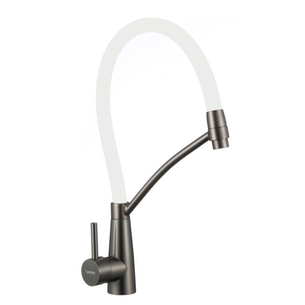 Смеситель для кухни с гибким изливом Fmark FS8255Q-02, графит