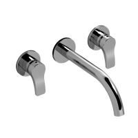 Fantini AL/23 Смеситель для раковины, встраиваемый, на 3 отв, без донного клапана, излив 200мм (наружняя часть), цвет: хром