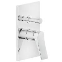 GESSI Rilievo Встраиваемый смеситель для душа на 2 источника с автоматическим переключателем (внешние части), цвет: хром