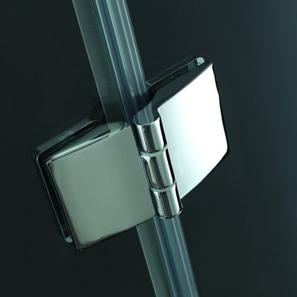 Душевой уголок Cezares VERONA-W-AH-1-90/100-P-Cr-L профиль Хром стекло текстурное