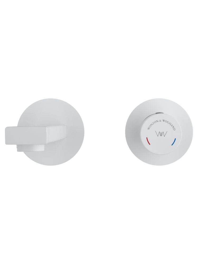 Смеситель для раковины встраиваемый WONZON & WOGHAND, Белый матовый (WW-105-MW)