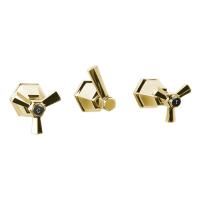 Stella Eccelsa Встраиваемый смеситель для ванны/душа 3254 с переключателем, цвет: золото 24К