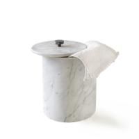 3SC APUANA 2.0 Урна с крышкой d20хh26 см, цвет мрамор White Statuario/Nickel Nero Opaco 3SC APUANA 2.0 Урна с крышкой d20хh26 см, цвет мрамор White Statuario/Nickel Nero Opaco