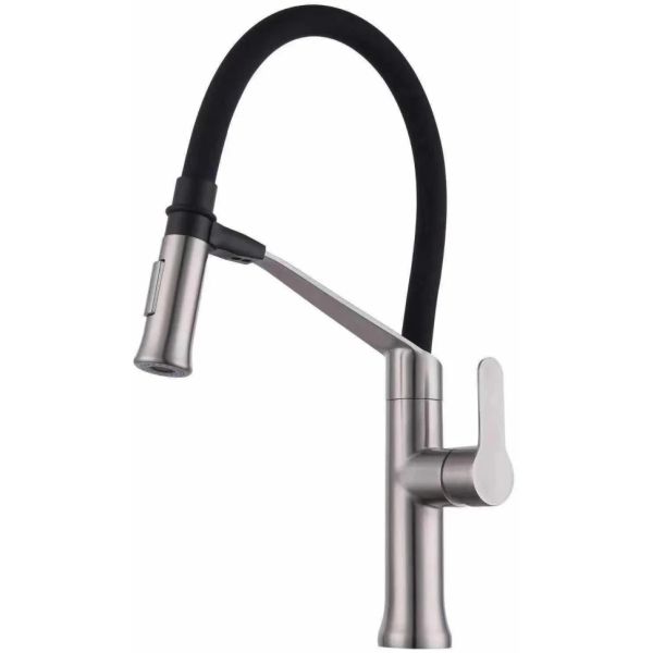 Смеситель для кухни с гибким изливом Savol S-SUS6013-01, сатин