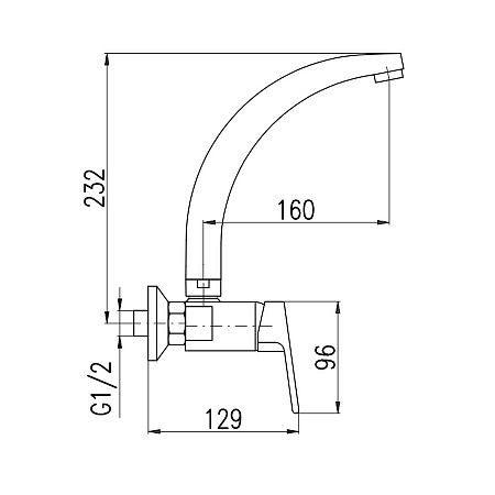 Смеситель универсальный Rav Slezak Colorado CO202.5/3, артикул CO202.5/3