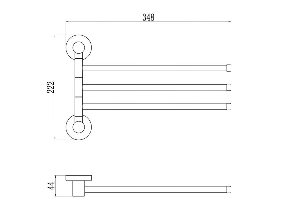 Полотенцедержатель Savol S-005603Q, графит, артикул S-005603Q