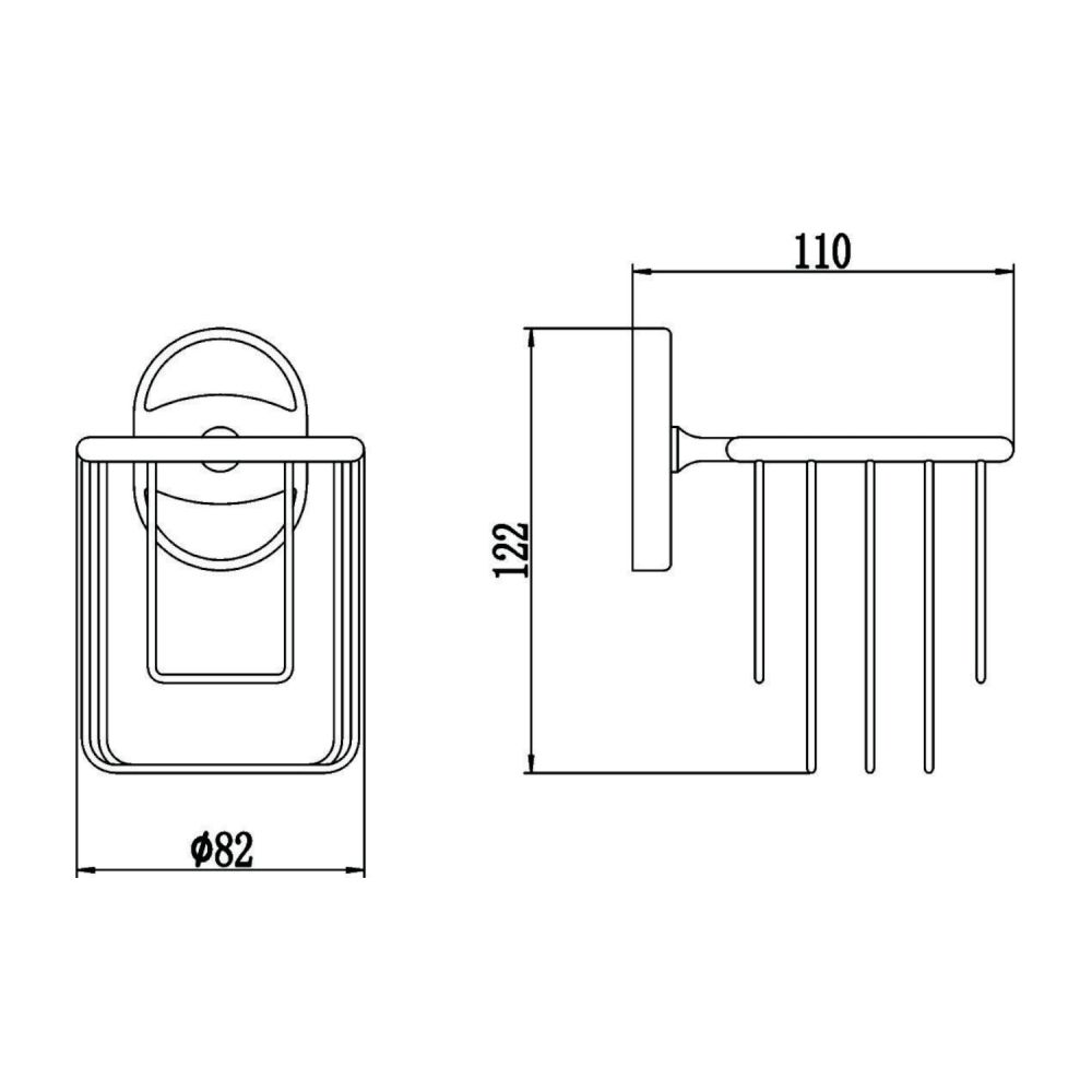 Держатель для освежителя воздуха Savol S-007033-1, хром, артикул S-007033-1