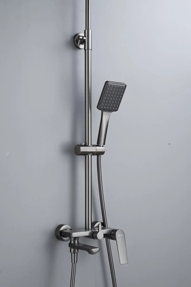 Душевая система Knotlor KN-62/GM, вороненая сталь, артикул KN-62/GM