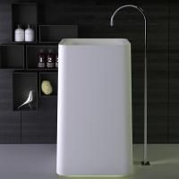 KNIEF Shine Раковина свободностоящая  53х43х90 см с выпуском в пол,  с LED подсветкой , цвет белый матовый KNIEF Shine Раковина свободностоящая  53х43х90 см с выпуском в пол,  с LED подсветкой , цвет белый матовый