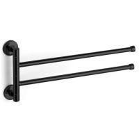 Bertocci Cinquecento Полотенцедержатель двойной, поворотный 37 см, цвет: черный матовый Bertocci Cinquecento Полотенцедержатель двойной, поворотный 37 см, цвет: черный матовый