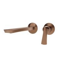 GESSI  VENTAGLIO Внешняя часть настенного смесителя для раковины, цвет: Copper Brushed PVD