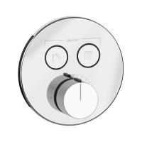 GESSI HI-FI COMFORT Смеситель настенный встраиваемый, термостатический, с 2 запорными кнопками, цвет хром