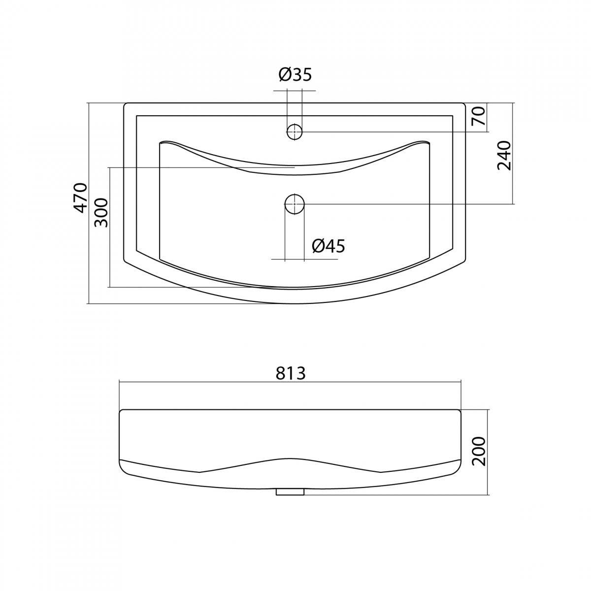 Раковина Santek Балтика 80