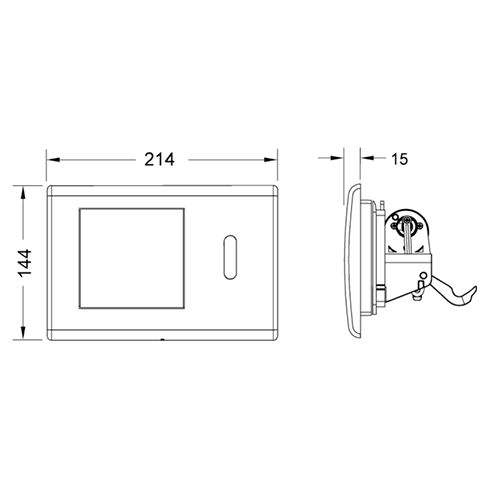 TECEplanus, 6 В, хром глянц. TECEplanus, 6 В, хром глянц.