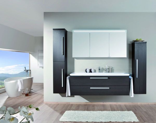 Комплект мебели Puris Star Line с раковиной из минерального литья, 1400 мм, цвет старый вяз