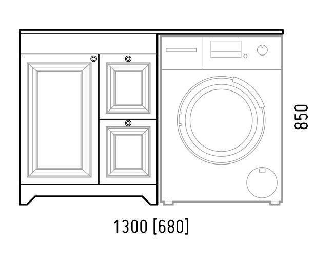 Тумба "Леон 70 Z2", Мадлен 130