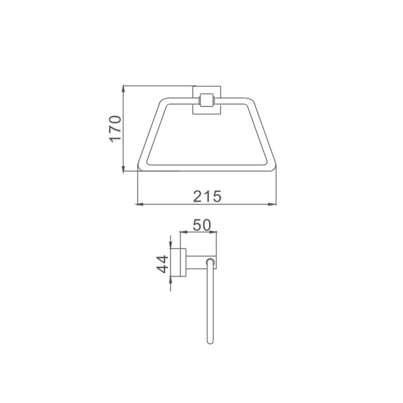 Полотенцедержатель Haiba HB8604, хром