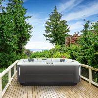 JACUZZI J375 Минибассейн 231х231х97 см, уф+озон, теплоизоляция, подсветка, Bluewave, 3кВТ, цвет Platinum, внешняя панель Smoked Ebony , без крышки JACUZZI J375 Минибассейн 231х231х97 см, уф+озон, теплоизоляция, подсветка, Bluewave, 3кВТ, цвет Platinum, внешняя панель Smoked Ebony , без крышки