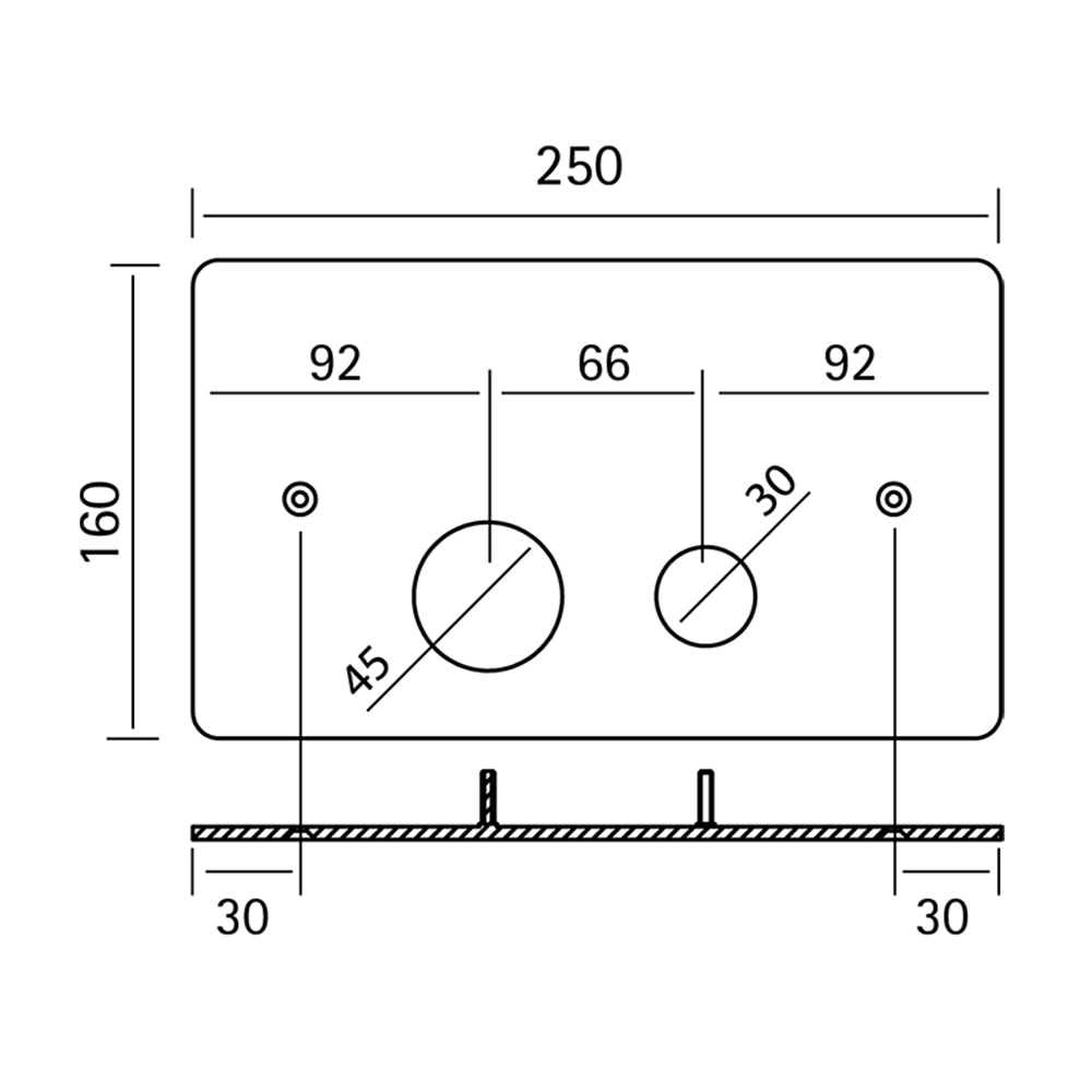 CISAL Клавиша двойного смыва для бачка Geberit, цвет нержавеющая сталь