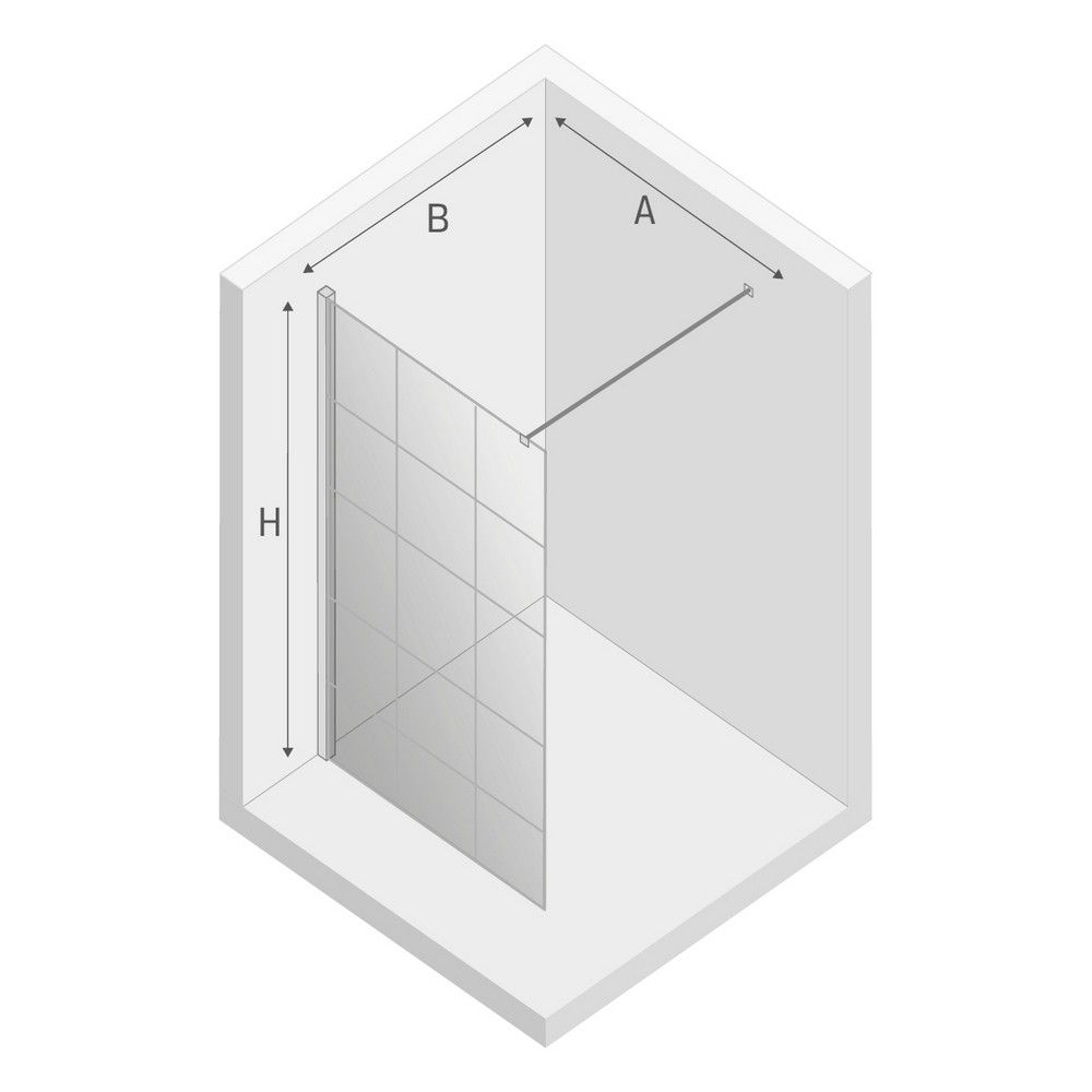 Душевое ограждение NEW TRENDY NEW MODUS BLACK 130x200 EXK-0247 (черный)