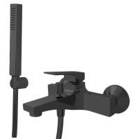 FIMA|Carlo Frattini Fit Смеситель для ванной, настенный, с душ. комплектом, излив 170мм, цвет: черный матовый FIMA|Carlo Frattini Fit Смеситель для ванной, настенный, с душ. комплектом, излив 170мм, цвет: черный матовый