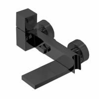 Bossini Cube Смеситель наружный с девиатором, держатель для душевой лейки  с гибким соединением 1/2”, цвет: черньій матовьій Bossini Cube Смеситель наружный с девиатором, держатель для душевой лейки  с гибким соединением 1/2”, цвет: черньій матовьій