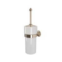 Devon Cavendish Ерш для унитаза подвесной, колба - керамика белая, цвет держателя  светлое золото