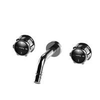 Stella Timeaster Встраиваемый смеситель для раковины 3868, ручка d=65мм, цвет: хром, ручка черная