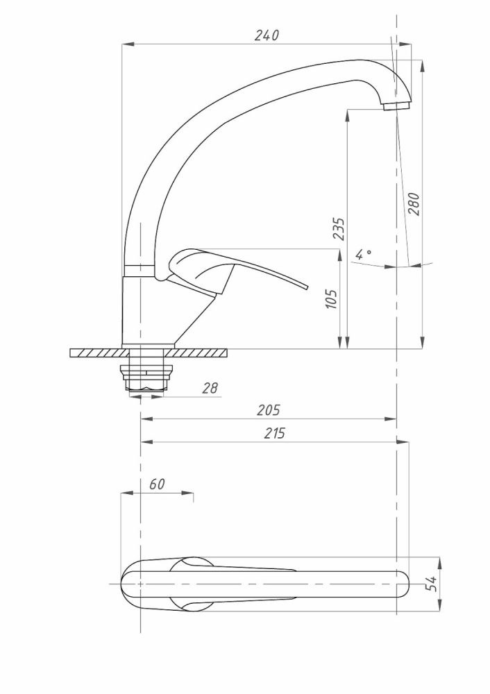 Смеситель для кухни ПСМ-ПРОФСАН PSM-337-037 ProfECO тип См-МОЦБА, артикул PSM-337-037