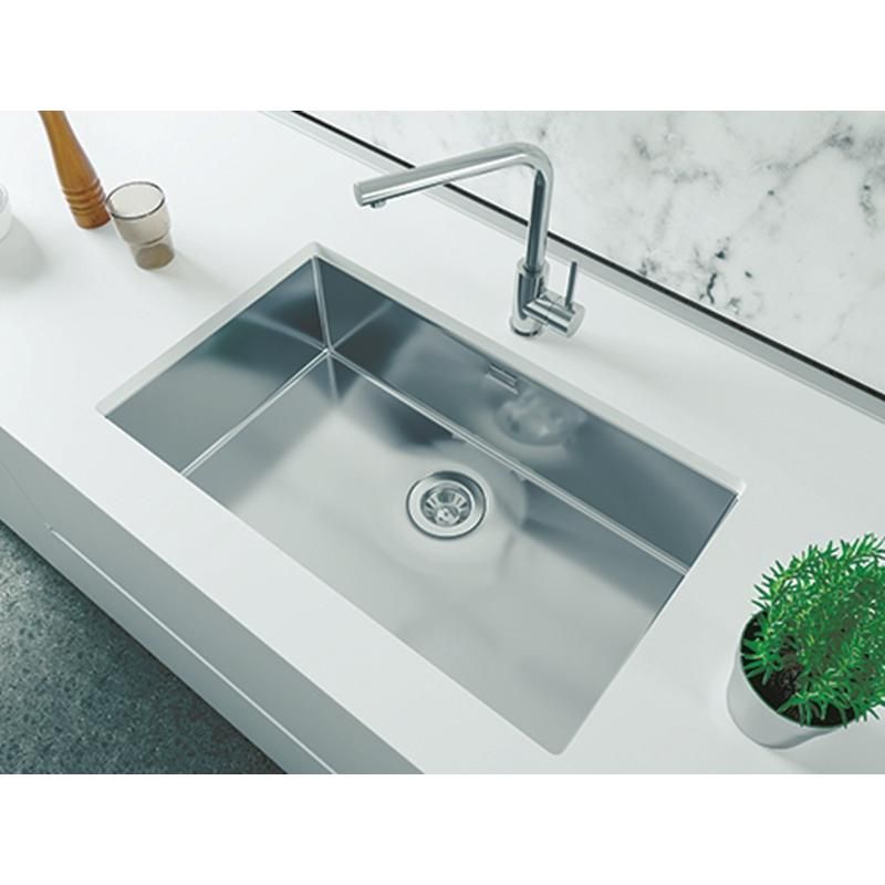 Кухонная мойка Florentina ОПТИМА-HM OHM.700.400.В.10.S.10, нержавеющая сталь, артикул OHM.700.400.B.10.S.10