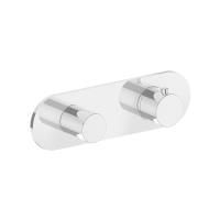 FANTINI MARE Смеситель для душа настенный встраиваемый, термостатический, с переключателем на 2 положения, внешняя часть, цвет белый матовый