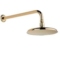 THG PETALE DE CRISTAL CLAIR Держатель верхнего душа 450 мм., настенный монтаж, цвет полированное золото