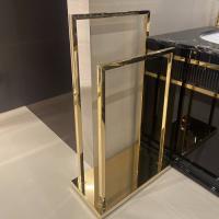 OASIS SQUARE Полотенцедержатель напольный, двойной, цвет золото