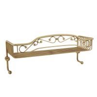 COMPLEMENTI Решетка большая одинарная с двумя крючками L40xP15xH15 см., бронза