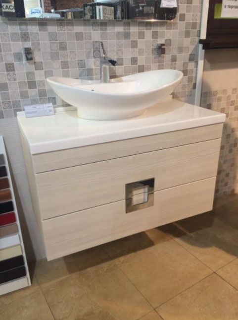 Тумба с раковиной SanVit Квадро Lux New 100 kkvadn100 с фактурой под дерево подвесная Лиственница Тумба с раковиной SanVit Квадро Lux New 100 kkvadn100 с фактурой под дерево подвесная Лиственница