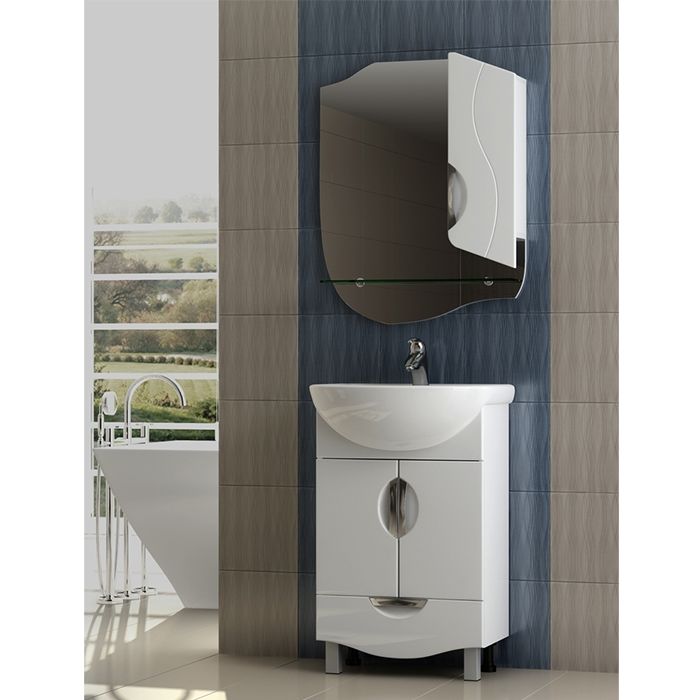 Зеркало со шкафом Vigo Callao 55 Белое