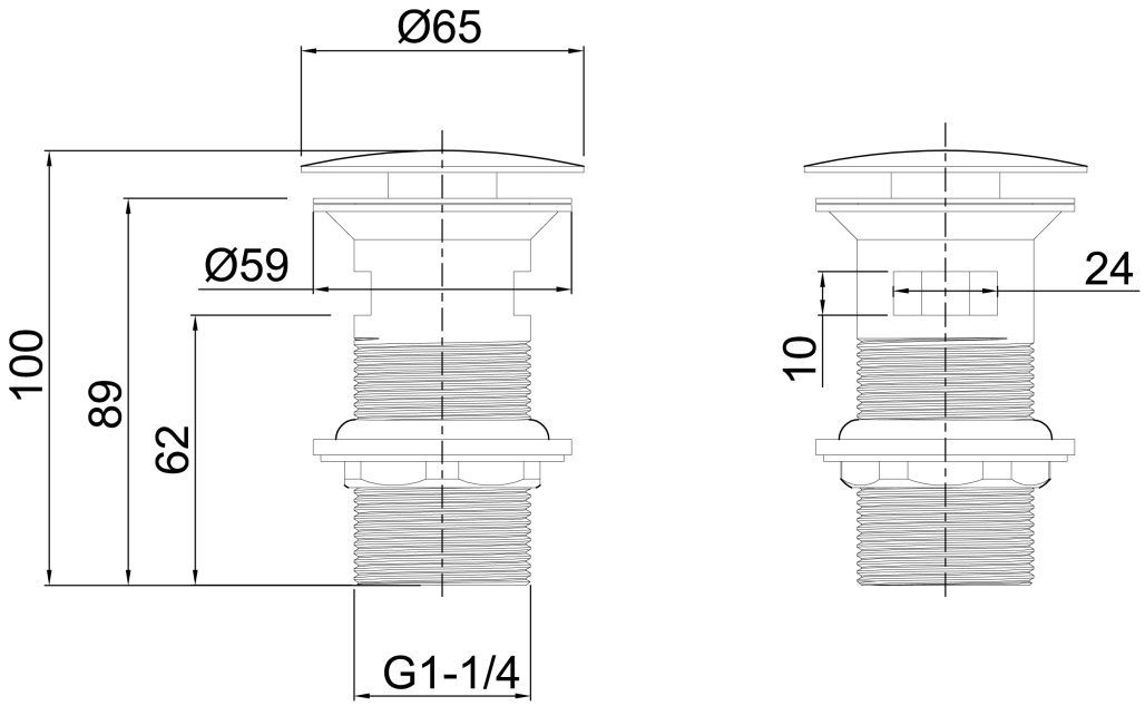 Донный клапан Allen Brau Priority 5.31023-BN никель браш