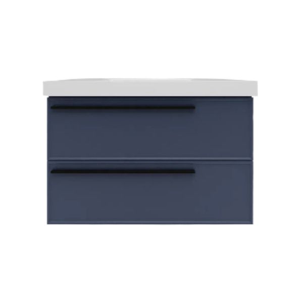 Тумба под раковину подвесная La Fenice Elba TWIN FNC-01-ELB-BG-80-2, синяя