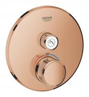 Термостат GROHE Grohtherm SmartControl для встраиваемого монтажа на 1 выход, внешняя часть, теплый закат глянец (29118DA0) Термостат GROHE Grohtherm SmartControl для встраиваемого монтажа на 1 выход, внешняя часть, теплый закат глянец (29118DA0)