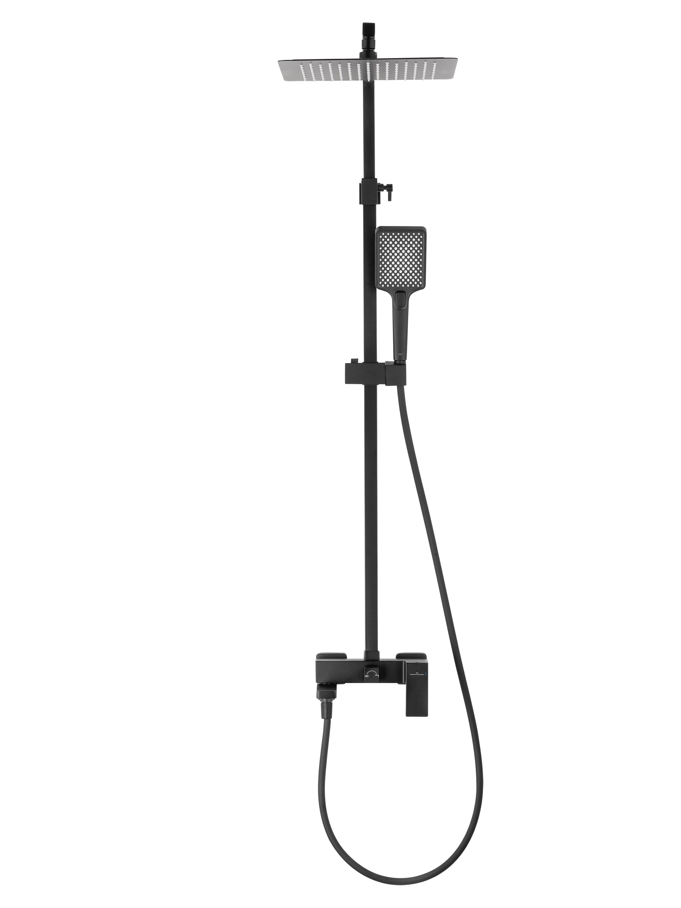 Душевая система WONZON & WOGHAND CUBE, Черный матовый (WW-88739016-MB)