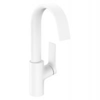 HANSGROHE VIVENIS Смеситель для раковины на 1 отверстие, однорычажный, с поворотным изливом, с донным клапаном, цвет белый матовый HANSGROHE VIVENIS Смеситель для раковины на 1 отверстие, однорычажный, с поворотным изливом, с донным клапаном, цвет белый матовый