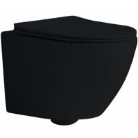 Унитаз Grossman GR-4455BMS подвесной Черный с сиденьем Микролифт