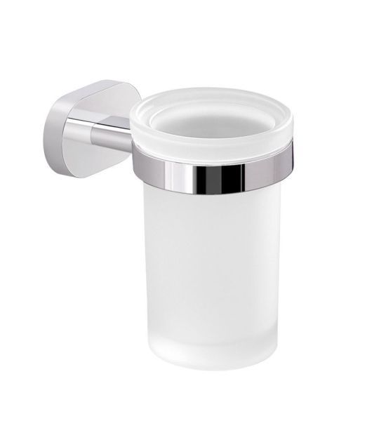 Gedy Bernina, настенный стеклянный стакан, цвет хром