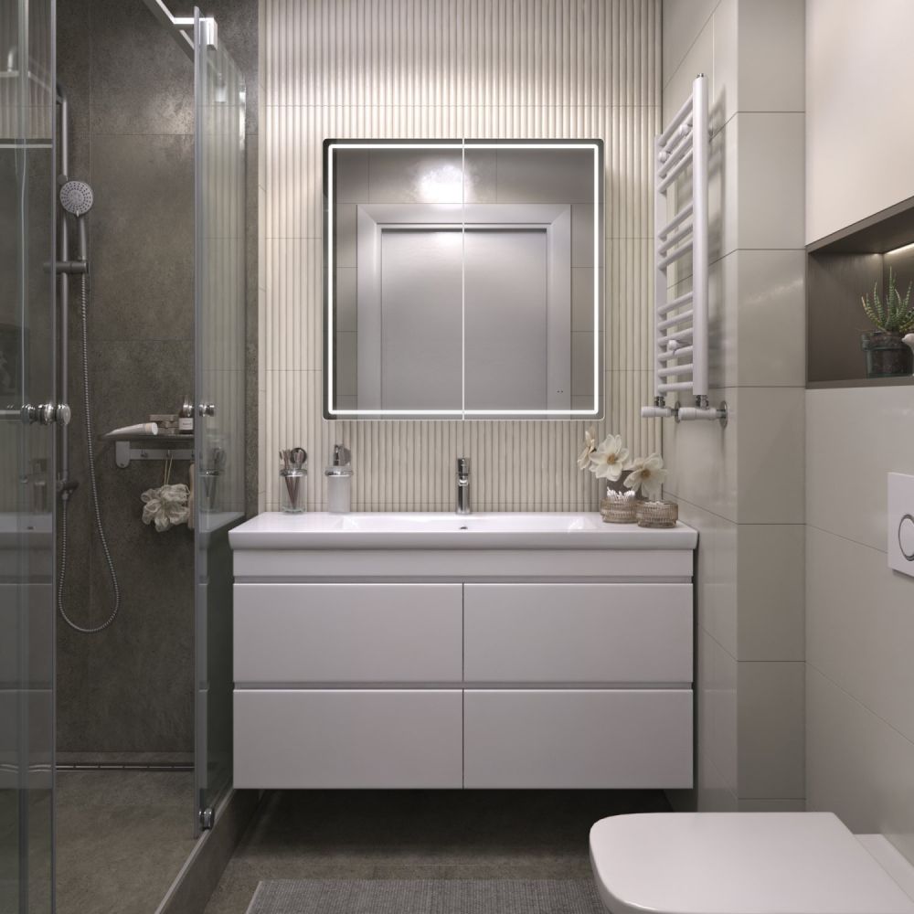 Шкаф VIGO навесной Geometry Comfort 800 с зеркалом (221), артикул 221