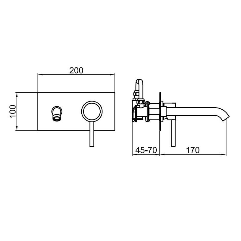 Смеситель для раковины Webert Elio EL830606345, никель, артикул EL830606345