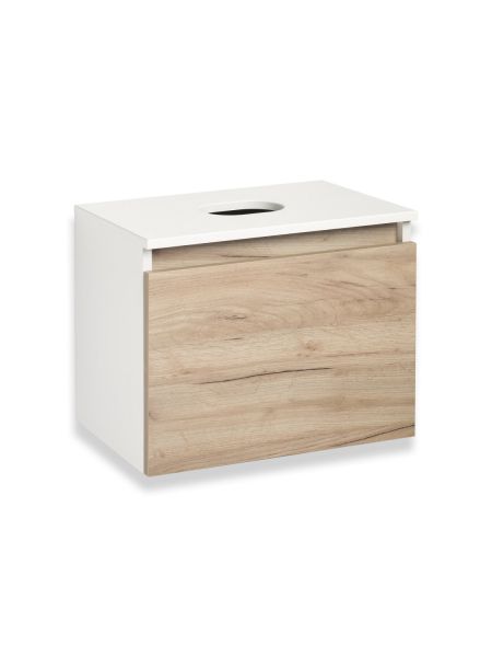 Тумба Runo Бари 50 крафт дуб под накладную раковину (00-00001373)