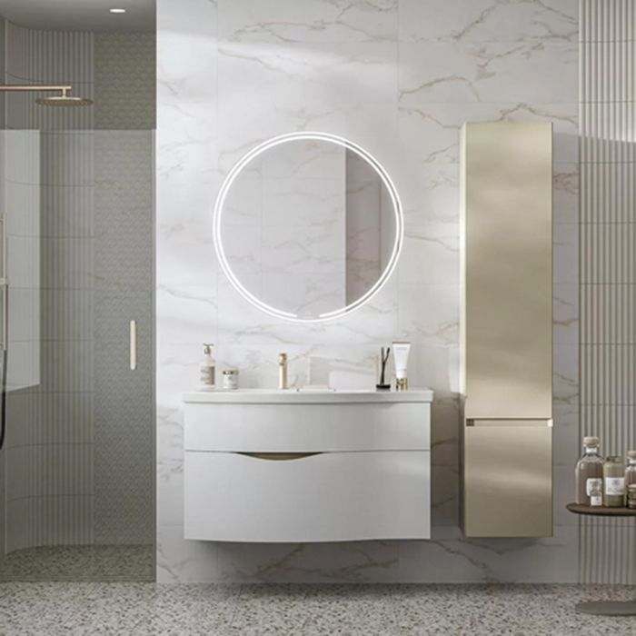 Пенал CUBO подвесной правый 165, лимо матовый