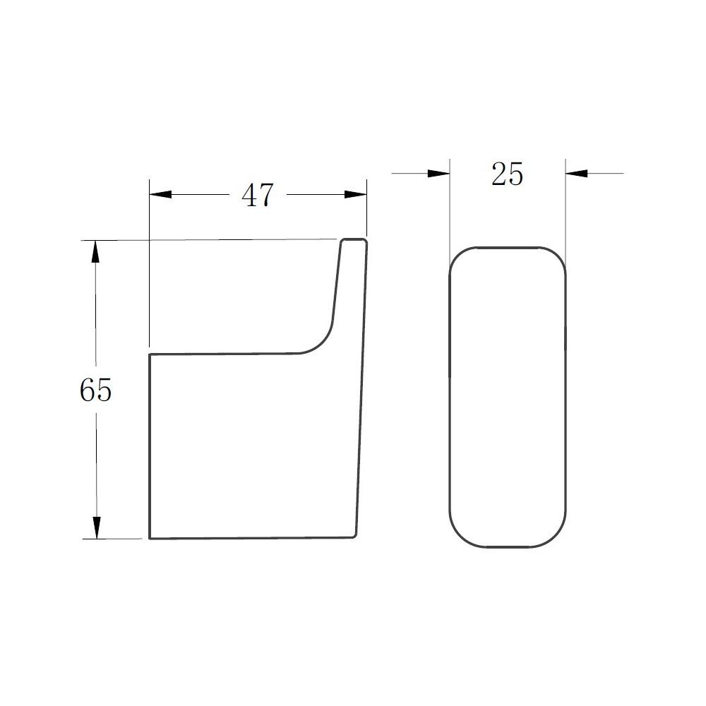 Крючок для ванной комнаты BELZ B90705-1, оружейная сталь