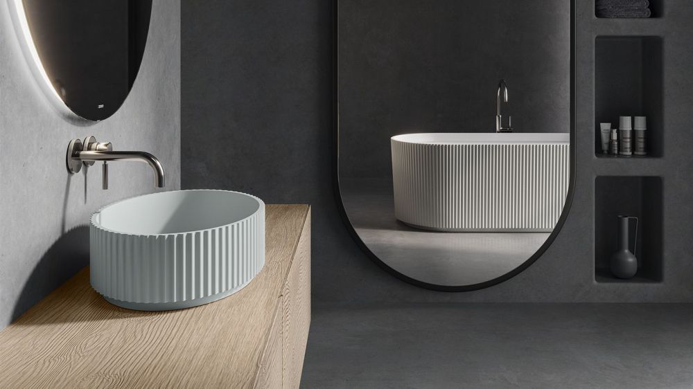 Zenon Olympia, накладная раковина овальной формы, 48х34,5х14 см, цвет белый матовый, артикул 4000.000.000.000.39682